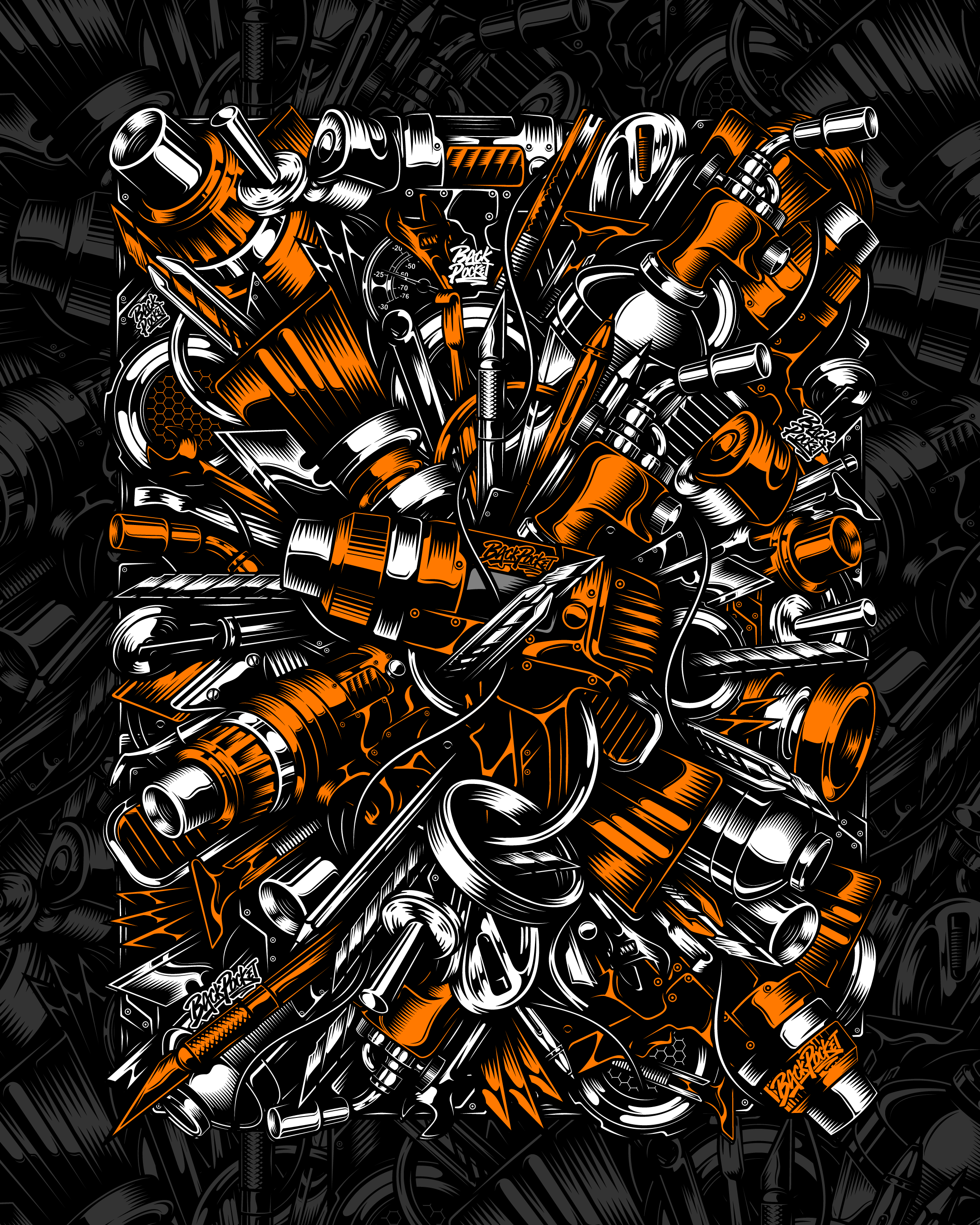 Ra Graphics Wraps Background Fill 41 | 2 Colour Precision Vector Wrap Design – RA ...