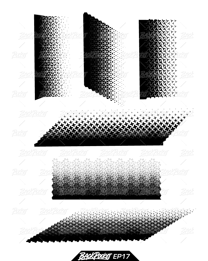 Fade Frame Vector Element Pack 17 | Vector Fade – BackPocket