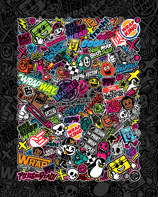 Sticker Bomb Pack 1 – BackPocket