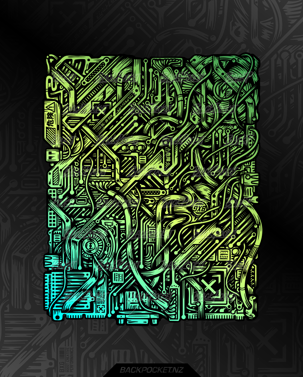 Background Fill 36 | Cyberpunk Graphics Card