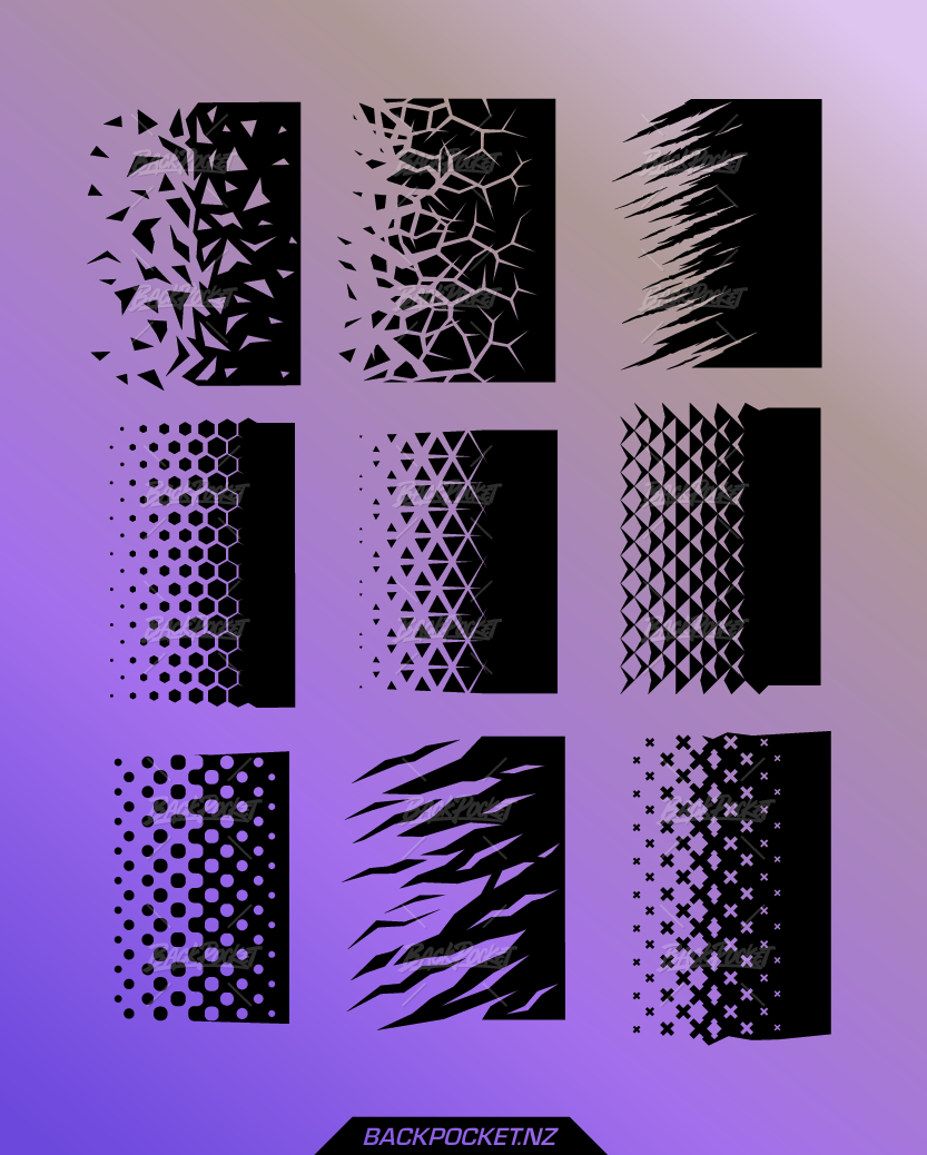 Fast Fades Vector Pack | Cut Vinyl Ready | BackPocket