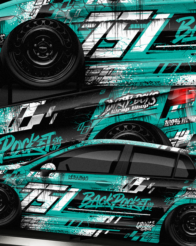 Wrap Design Pack 75 - Grunge 2 – BackPocket