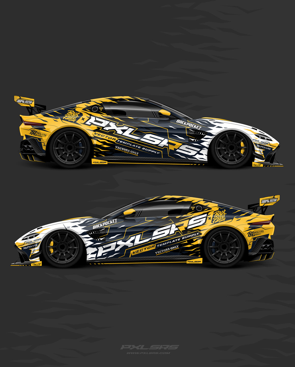 Wrap Design Pack 87 | Bold Geometric Vehicle Wrap Graphics — BackPocket
