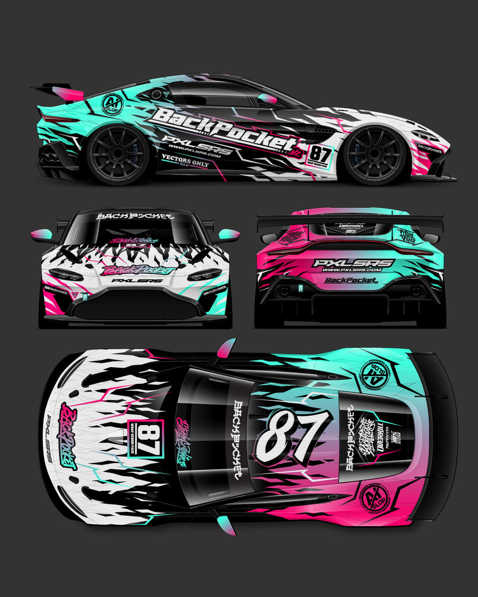 Wrap Design Pack 87 | Bold Geometric Vehicle Wrap Graphics — BackPocket