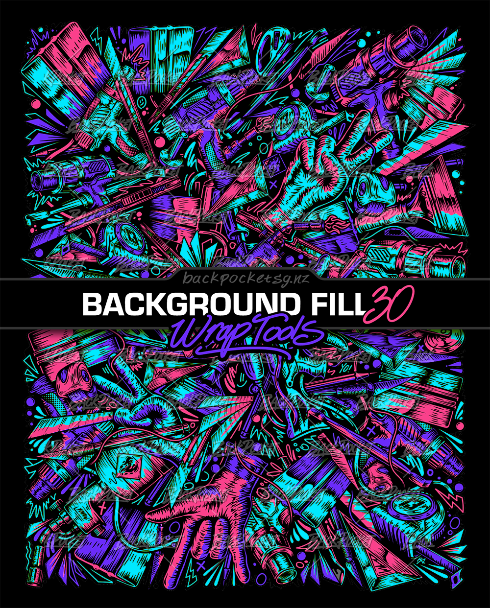 Background Fill 30 | Wrap Tools | Full Color