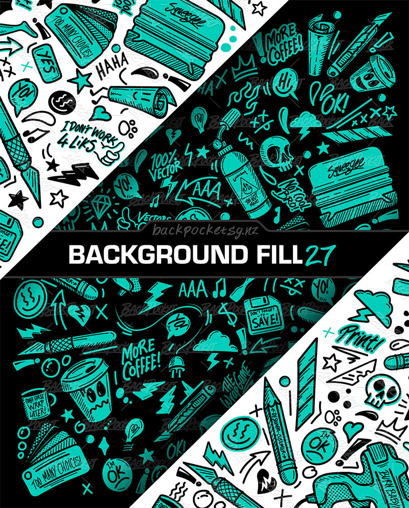 Background Fill 27 | Cartoon Wrap tools – BackPocket