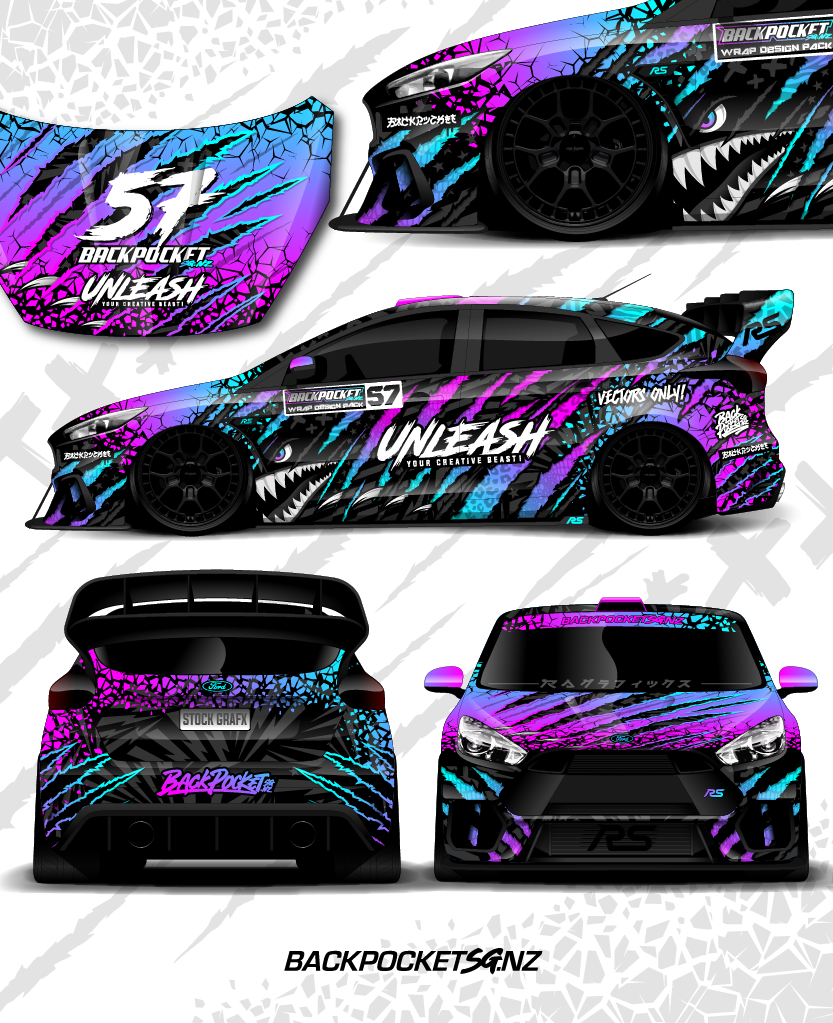 Wrap Design Pack 57 | Unleash