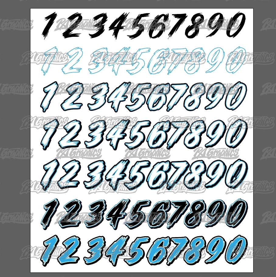 Backpack Cut Numbers Number Pack 2 – BackPocket