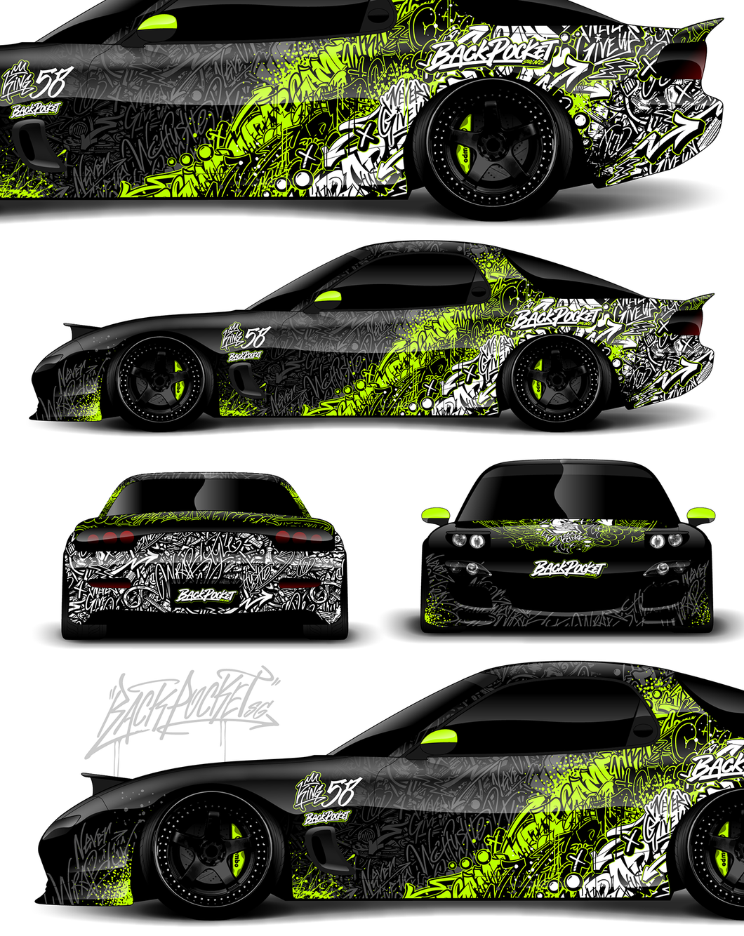 Wrap Design Pack 58 | Graffiti Wrap